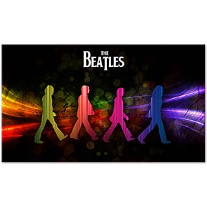 Beatles Renkler İçinde Kanvas Tablo