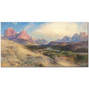 Thomas Moran Zion Valley South Utah Art Print