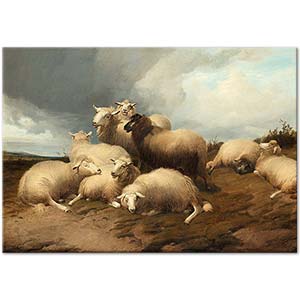Thomas Sidney Cooper Mezrada Koyunlar Kanvas Tablo