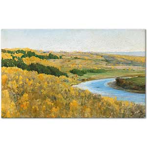 Vasily Polenov The River Oka In Golden Autumn Art Print