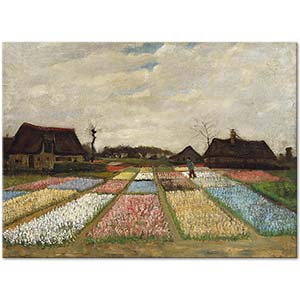 Vincent van Gogh Flower Beds In Holland Art Print