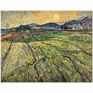 Vincent van Gogh Çiçeklenmiş Tarlalar Kanvas Tablo