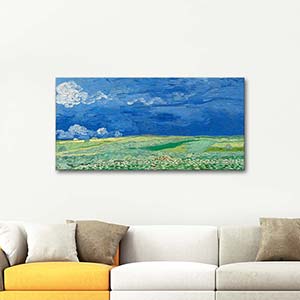 Vincent van Gogh Wheat Field Under Thundercloud Art Print