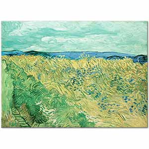 Vincent van Gogh Wheat Field With Cornflowers Art Print