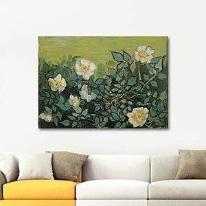 Vincent van Gogh Wild Roses Art Print