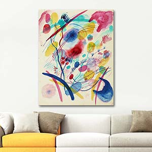 Wassily Kandinsky Composition In Red Blue Green And Yellow Art Print