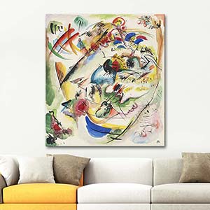 Wassily Kandinsky Draft For Dreamy Improvisation Art Print