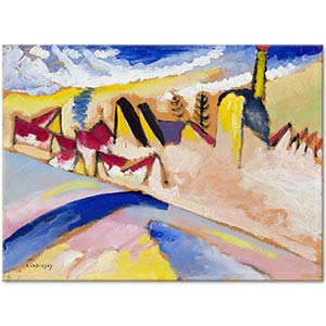 Wassily Kandinsky Kış Manzarası II İçin Etüd Kanvas Tablo