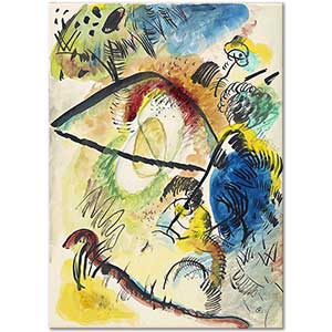 Wassily Kandinsky Watercolor IX With Black Lines Art Print