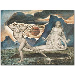 William Blake The Body of Abel Found by Adam and Eve Art Print