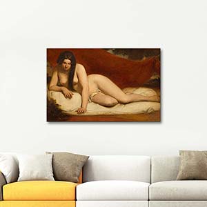 William Etty Reclining Female Nude 02 Art Print
