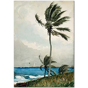 Winslow Homer Palmiye Ağacı Nassau Kanvas Tablo