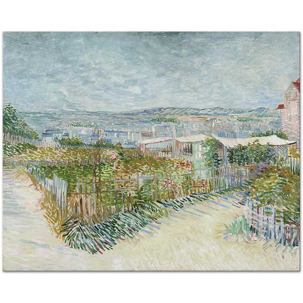 Vincent van Gogh Montmartre Behind The Moulin De La Galette Art Print