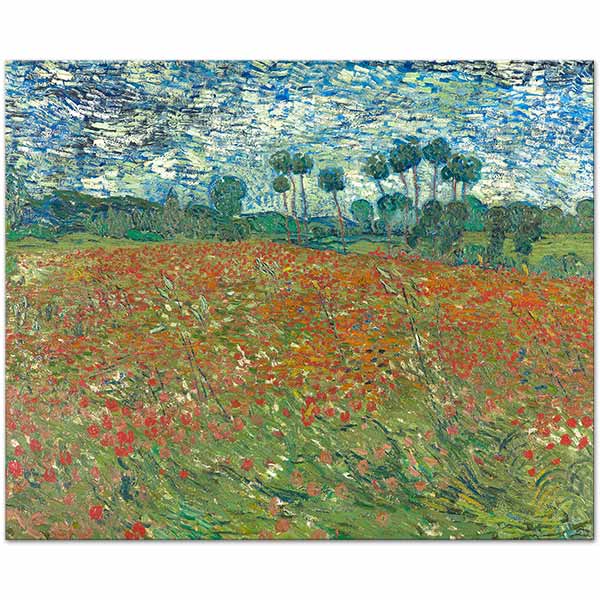 Vincent van Gogh Poppy Field Art Print