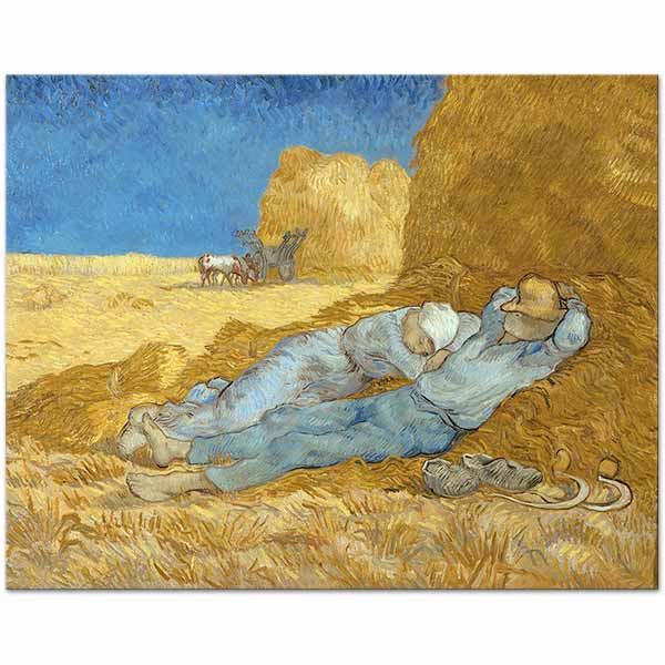Vincent van Gogh Öğlen Molası Kanvas Tablo