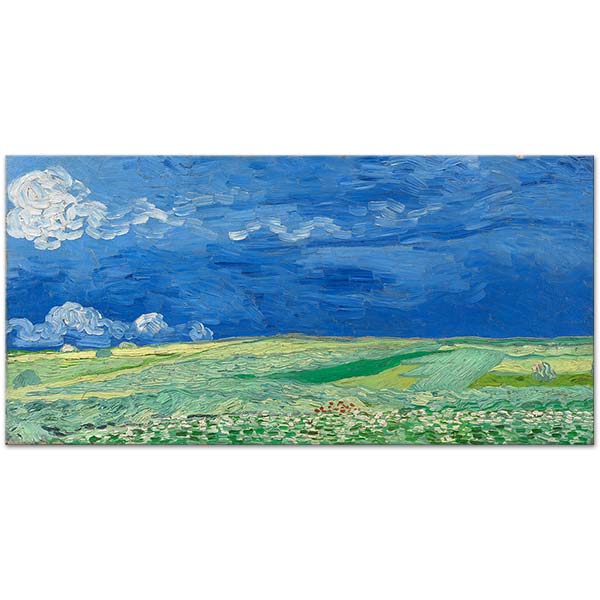 Vincent van Gogh Wheat Field Under Thundercloud Art Print