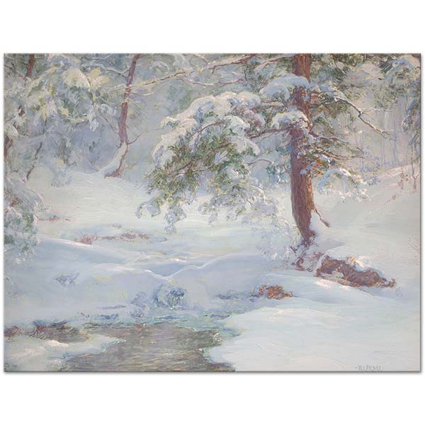 Walter Launt Palmer A Winter Idyll Art Print