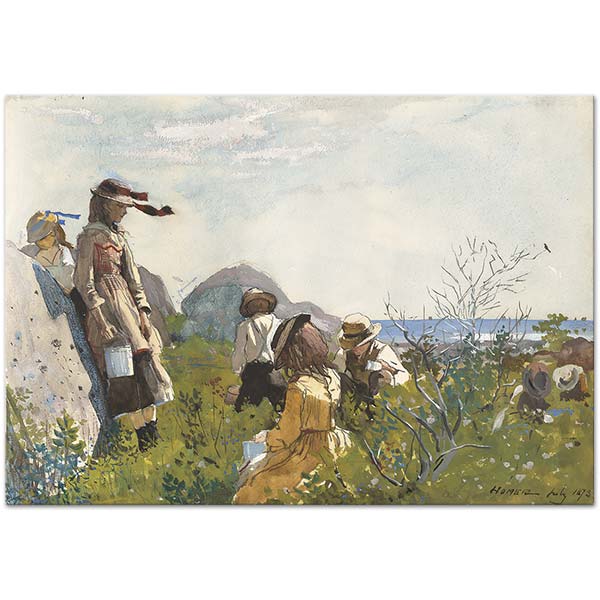 Winslow Homer Berry Pickers Art Print